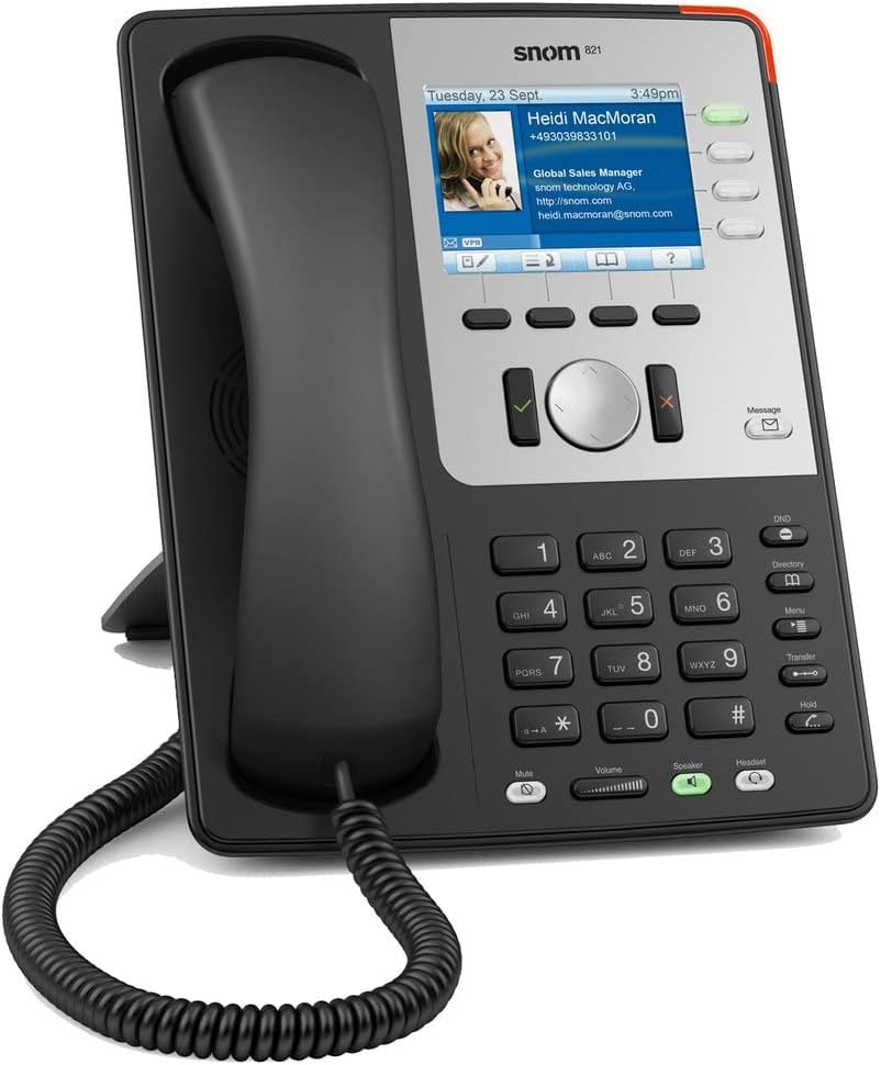 Snom 821 Executive Business phone Black Color display Snom 821 Black, Color display Snom 821 Black