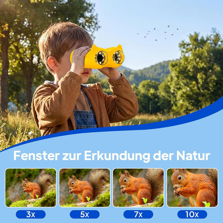 Ashfly Mikroskop für Kinder und Fernglas für Kinder, 1000X USB 2-in-1 tragbares Taschenmikroskop, 4K