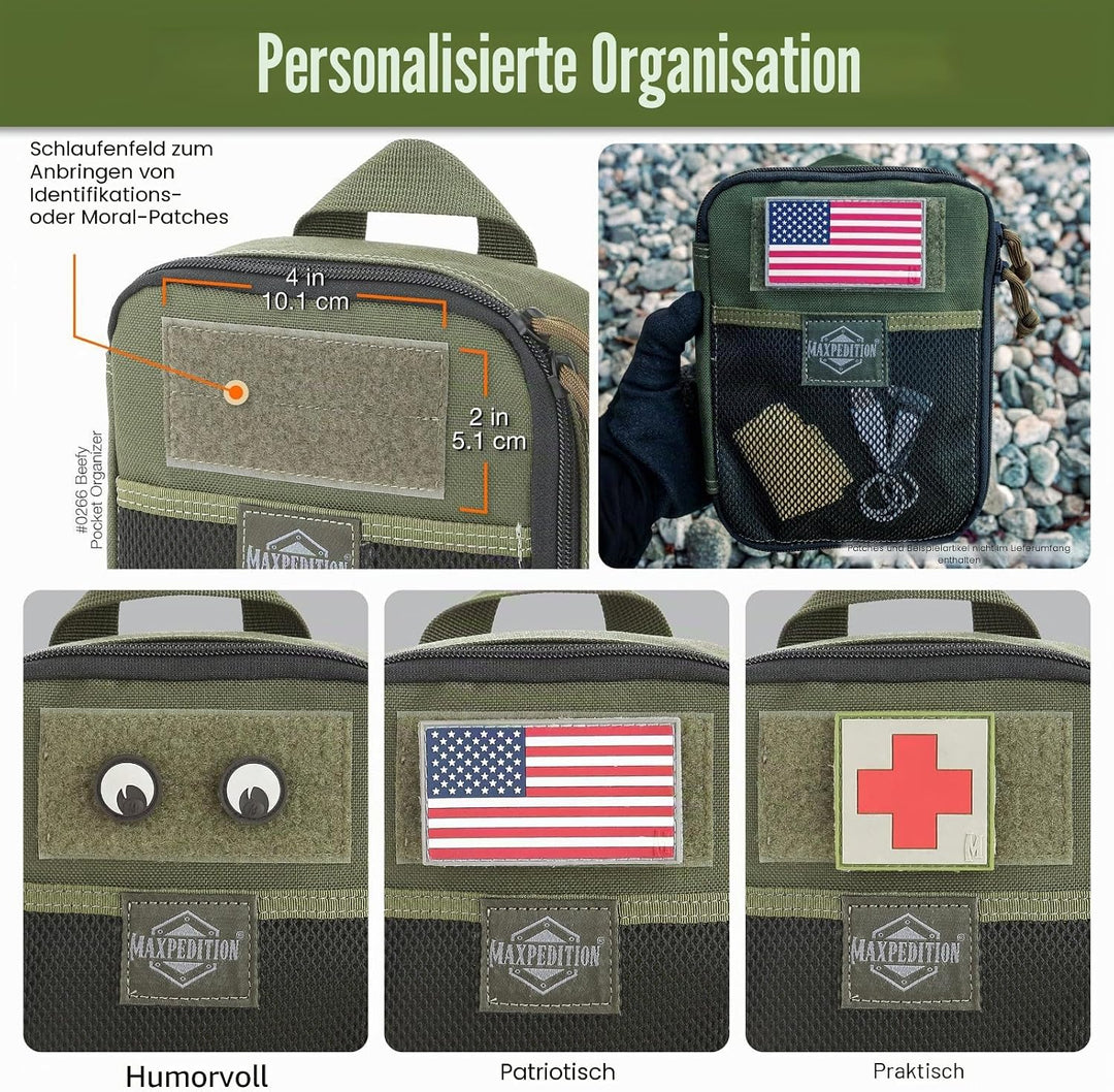 Maxpedition Beefy Pocket Organizer Tasche Einheitsgrösse Grün, Einheitsgrösse Grün