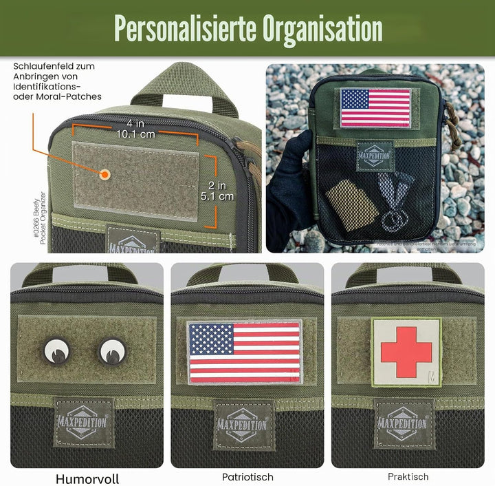 Maxpedition Beefy Pocket Organizer Tasche Einheitsgrösse Grün, Einheitsgrösse Grün