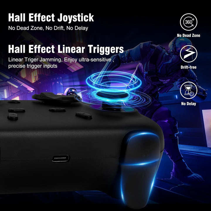DuLingKer PC Controller mit Ladestation, Wireless Controller für Switch 2/Switch/PC Windows/Steam/OL