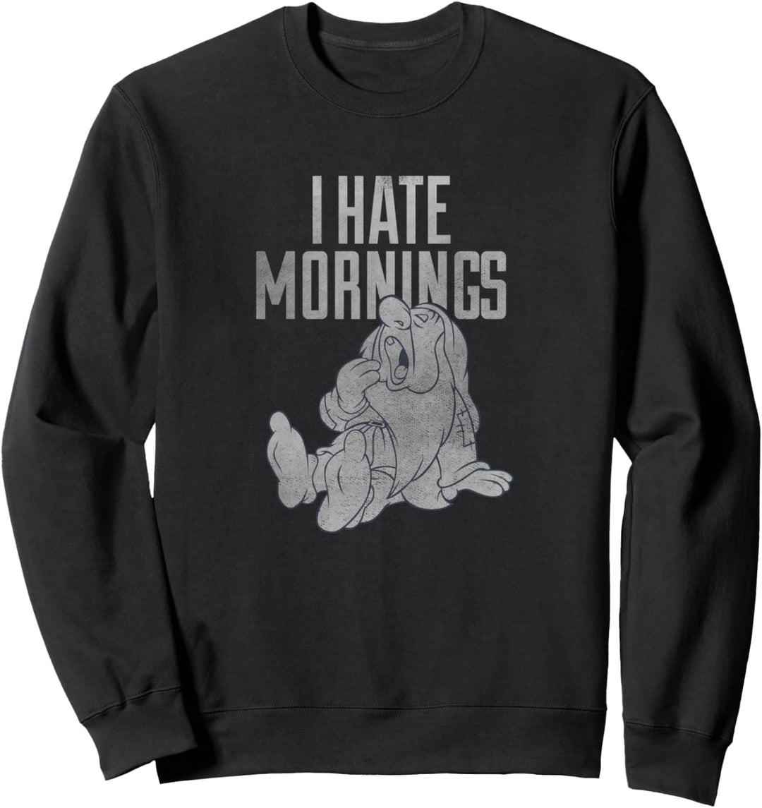 Disney Snow White Sleepy I Hate Mornings Sweatshirt