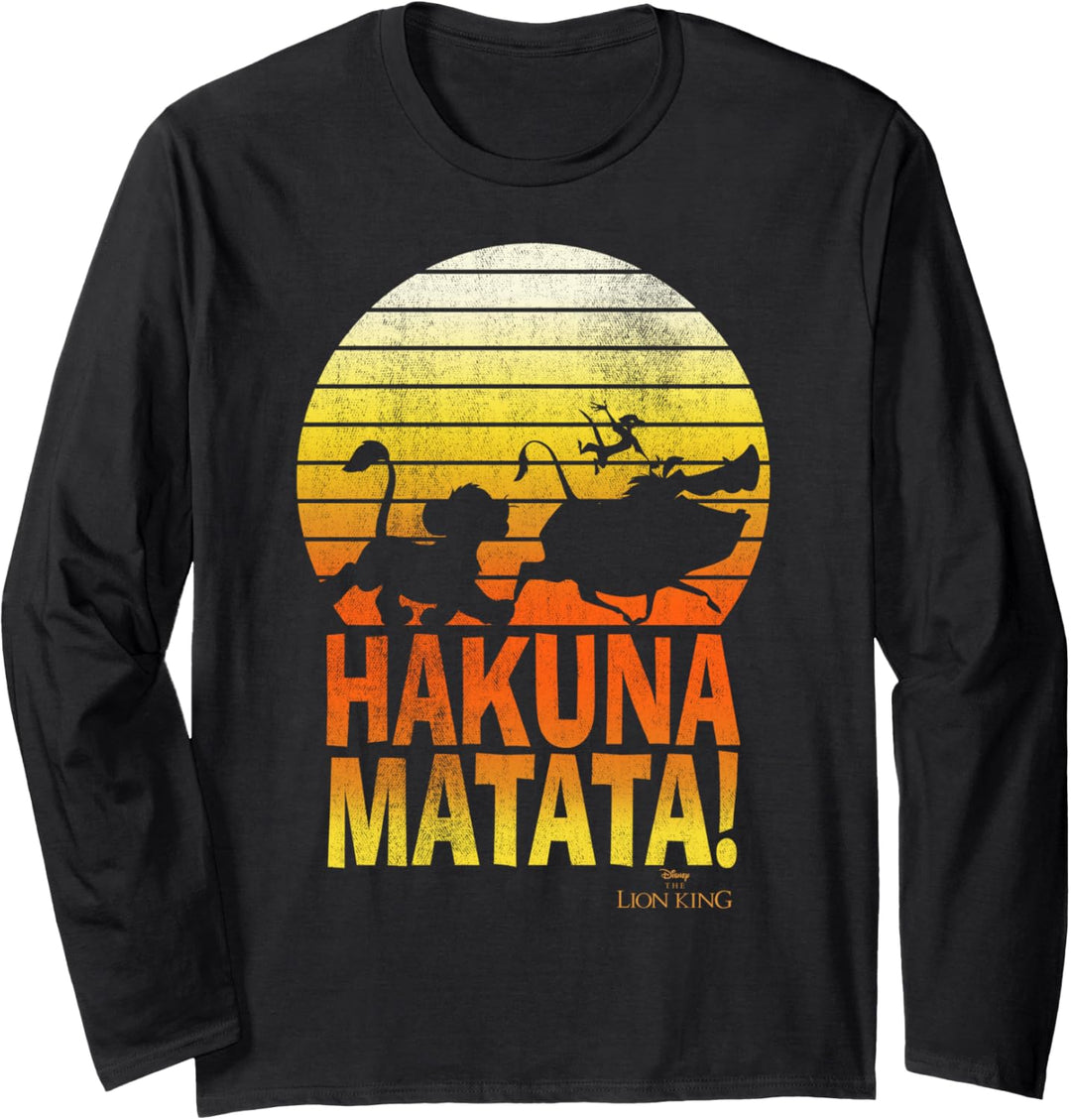 Disney Lion King Hakuna Matata Profile Langarmshirt