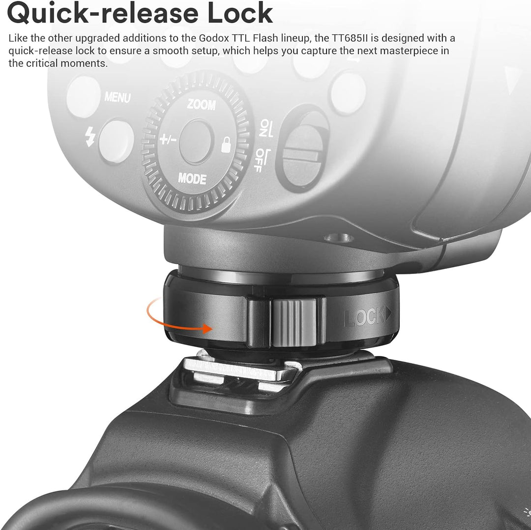 Godox TT685II-N TT685NII Speedlite TTL Blitzkamera 2.4G HSS High Speed 1/8000s GN60 Kompatibel für
