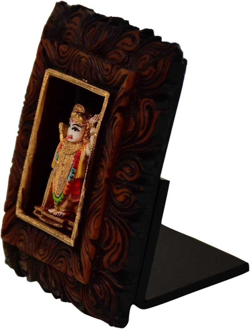 Purpledip Shrinathji Statue aus Polyresin für Tempel, Bürotisch, Auto-Armaturenbrett oder Ladenregal