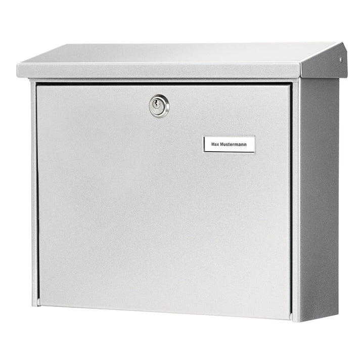Burg-Wächter Briefkasten mit Öffnungsstopp, A4 Einwurf-Format, EU Norm EN 13724, Verzinkter Stahl, A
