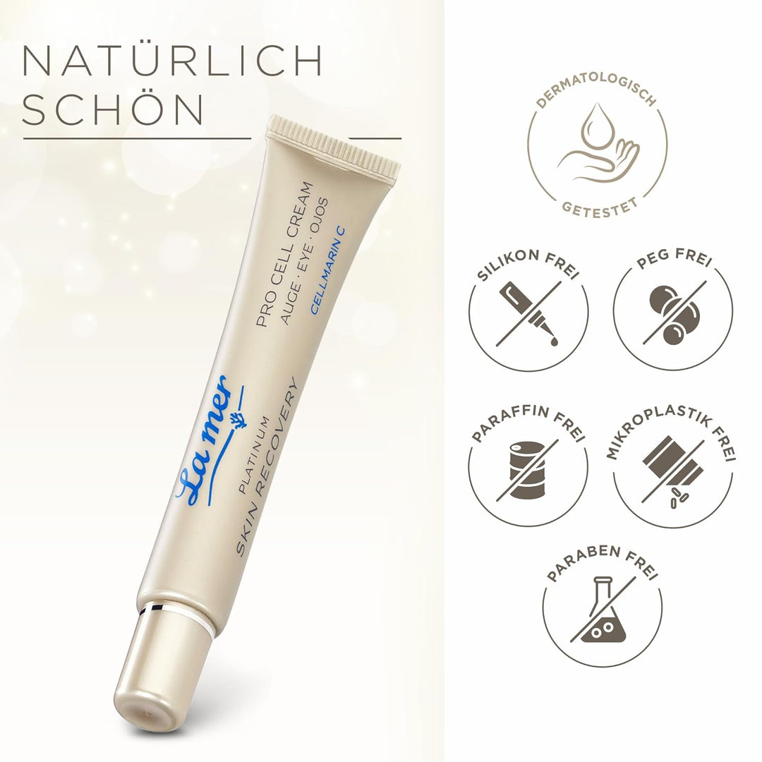 La mer Platinum Skin Recovery Pro Cell Cream Auge - Intensive Augencreme zur Verzögerung der Hautalt