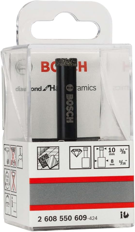 Bosch Accessories Professional Diamant-Bohrer nass Diamond for Hard Ceramics (Ø 10 mm), 10 mm