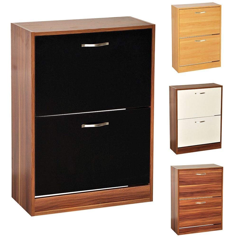 Vida Designs Schuhschrank mit 2 Schubladen, Schrank, Schuhaufbewahrung, Organizer, herunterziehbares