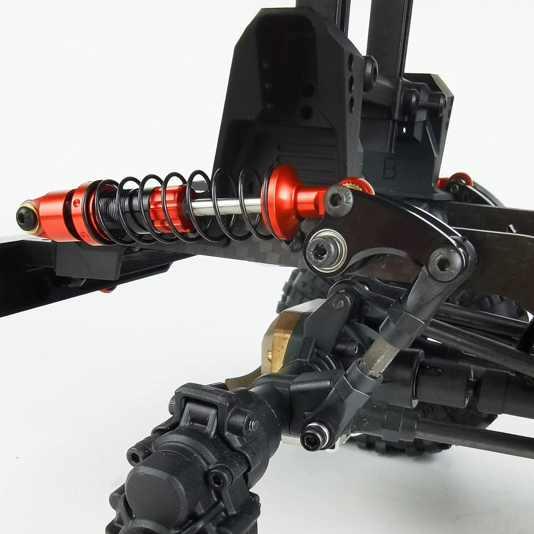 AXspeed 2 Stück 80 mm Metall-Stossdämpfer Cantilever Suspension Kit für 1: 10 TRX4 RC Crawler Car Up