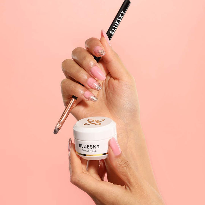 Bluesky Aufbaugel für Nägel und Nagelverlängerungen, Nagelhärter und Nagelreparatur, Soak Off - Klar