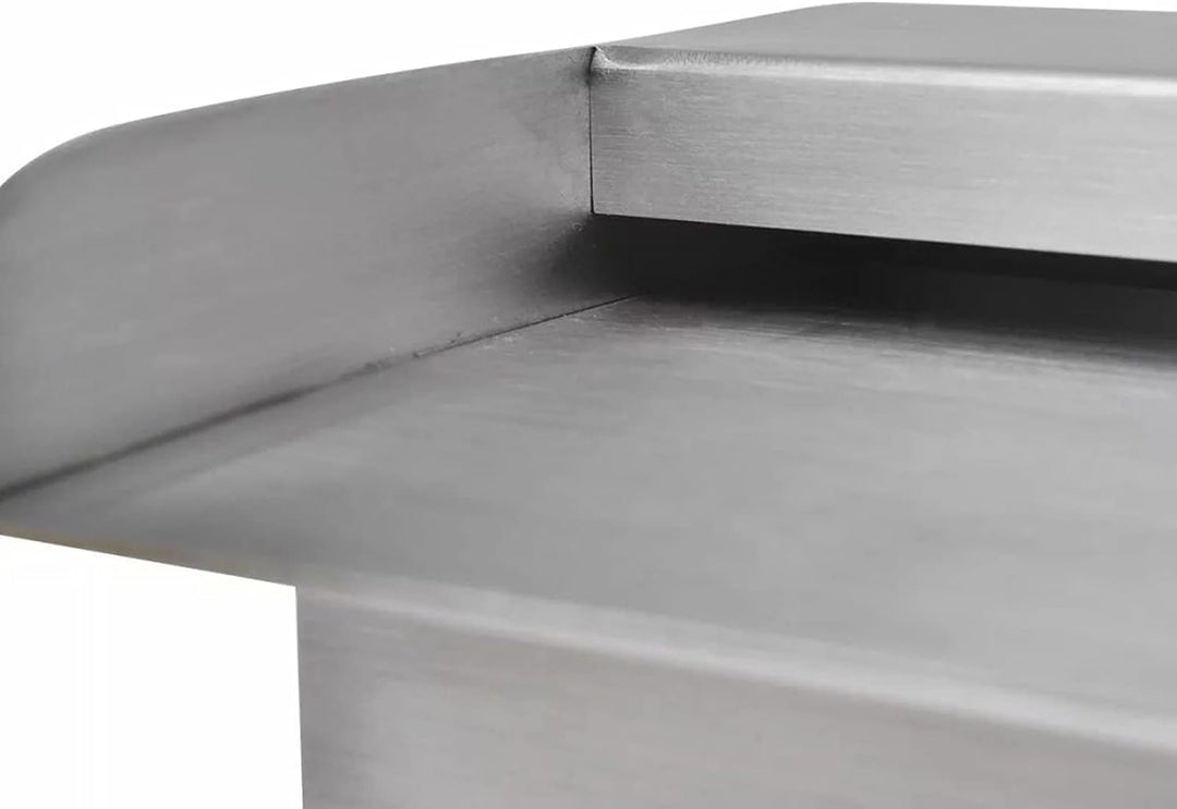 Lechnical Pool-Wasserfall Fontäne mit LEDs Rechteckig Teich Pool Brunnen Pool-Fontaene Wasserfontaen