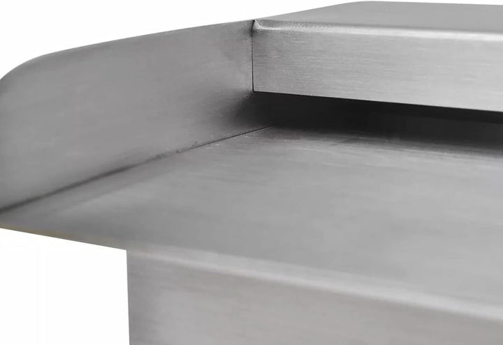 Lechnical Pool-Wasserfall Fontäne mit LEDs Rechteckig Teich Pool Brunnen Pool-Fontaene Wasserfontaen