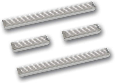 Avisa INOX Door sill Protectors Compatible with Volkswagen Passat 3G Sedan/Variant 2014- - 'Lines' -