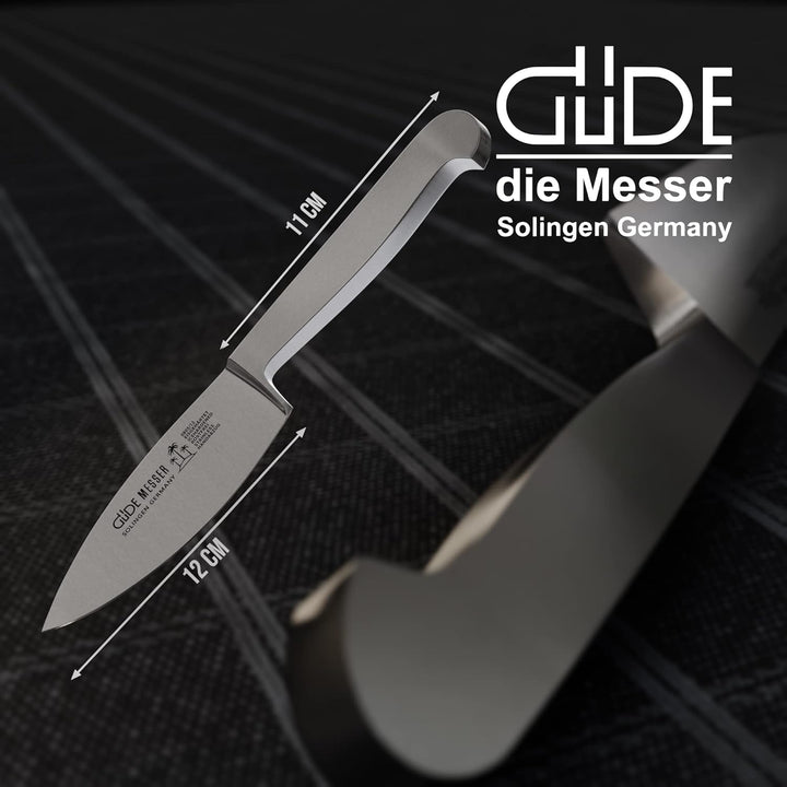 GÜDE Solingen - Hartkäsemesser Käsemesser geschmiedet, 12 cm, Ganzstahl, KAPPA, Handmade Germany