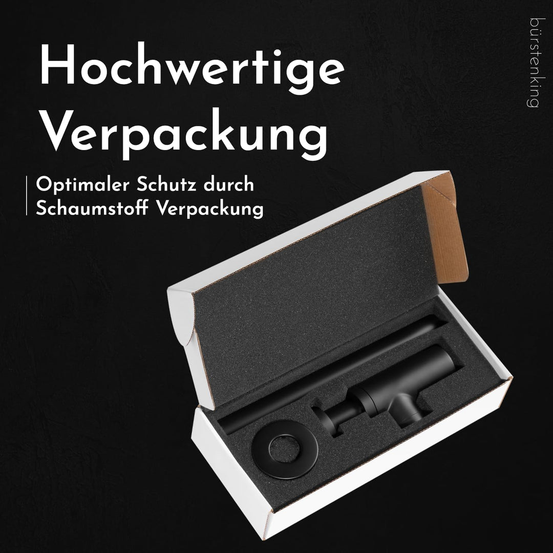 Bürstenking Universal Design Siphon, für Waschbecken und Waschtisch, einfache Montage und Reinigung,