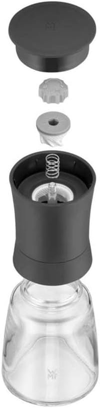 WMF Trend Mühlenset 2tlg, Salz- und Pfeffermühle unbefüllt, Glasbehälter, Keramikmahlwerk, Mühle für