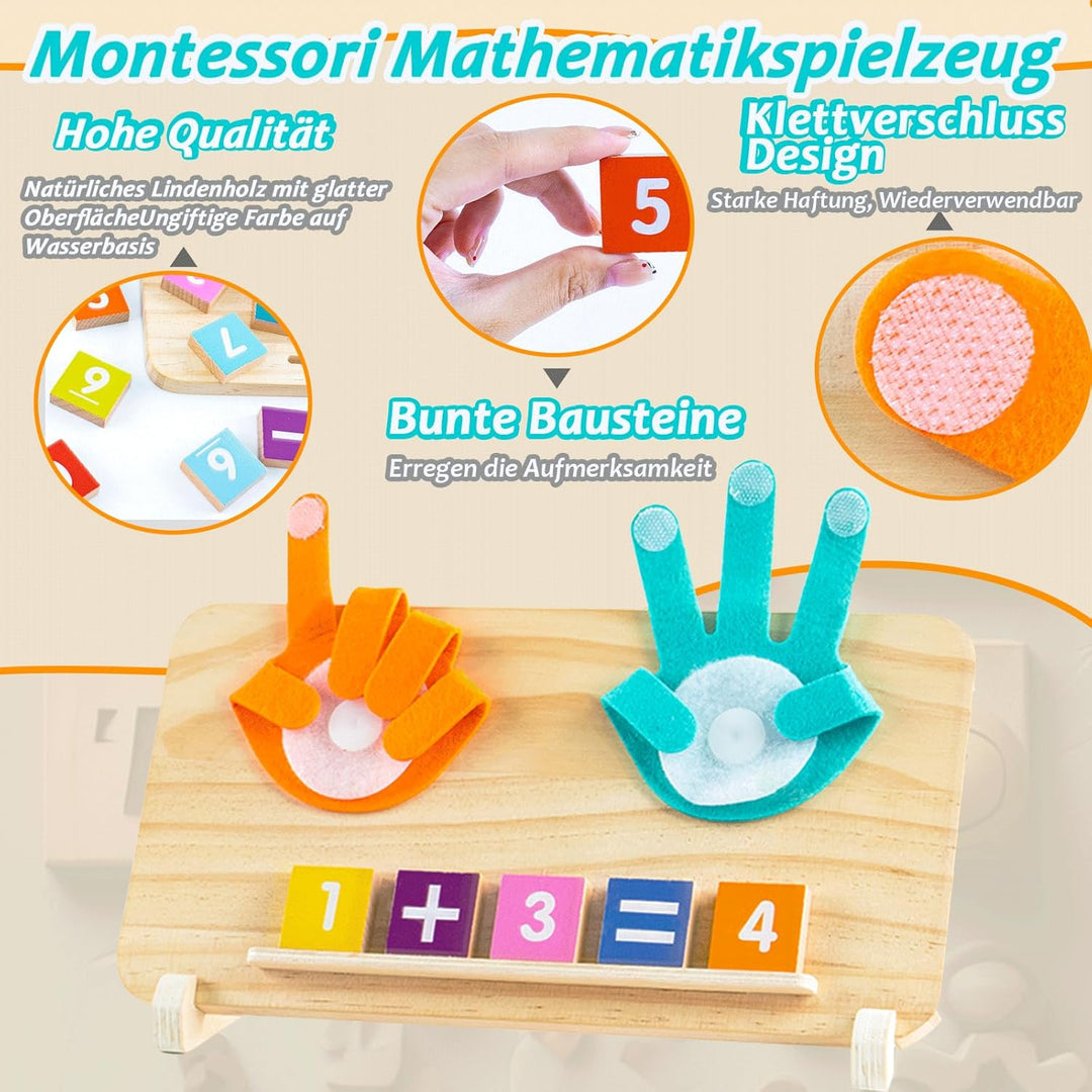 DQMOON Spielzeug ab 4 Jahre, Montessori Spielzeug ab 4 5 6 Jahre Zahlen Lernspiele Pädagogisch Wertv