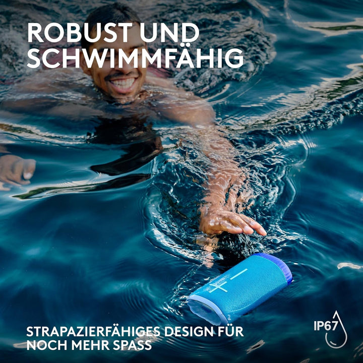 Ultimate Ears EVERBOOM kabelloser mobiler Bluetooth-Lautsprecher, satte Bässe, immersiver 360-Grad-S