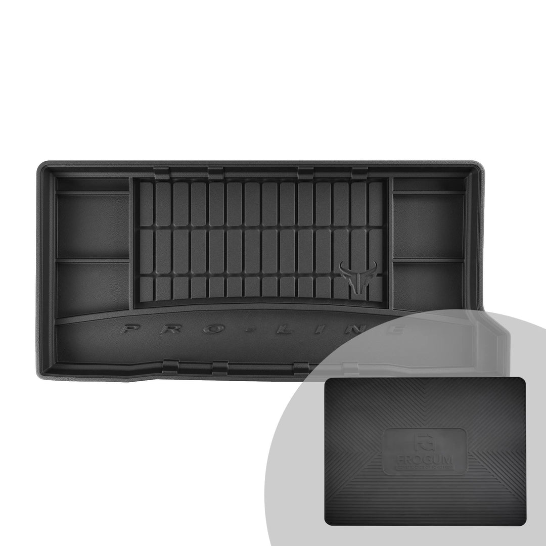 FROGUM ProLine 3D Gummimatte Exklusive Auto Kofferraummatte Kofferraumwanne für FIAT 500 ab 2007 | B