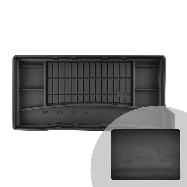 FROGUM ProLine 3D Gummimatte Exklusive Auto Kofferraummatte Kofferraumwanne für FIAT 500 ab 2007 | B