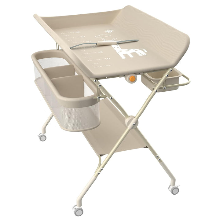 Wickeltisch, 3-in-1, Wickelkommode für Baby, von Geburt bis 12 Monate (bis 25 kg), Wickeltisch, falt