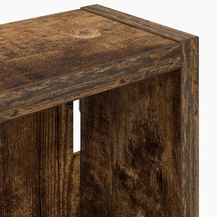vidaXL Badezimmer-Wandschrank Geräucherte Eiche 20 x 10 x 50 cm, Moderner Badschrank, rechteckiges R