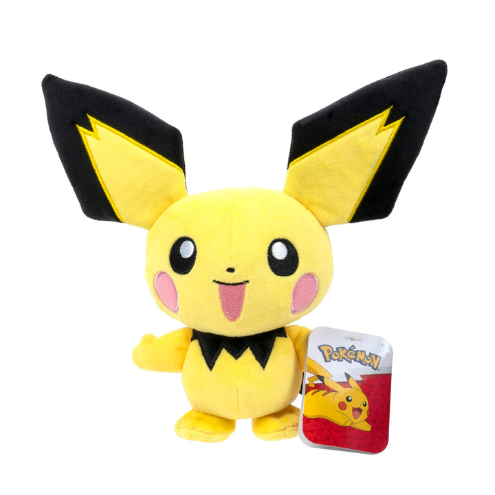 Pokémon PKW0553-20cm Plüsch - Pichu, offizielles Plüsch, Pichu