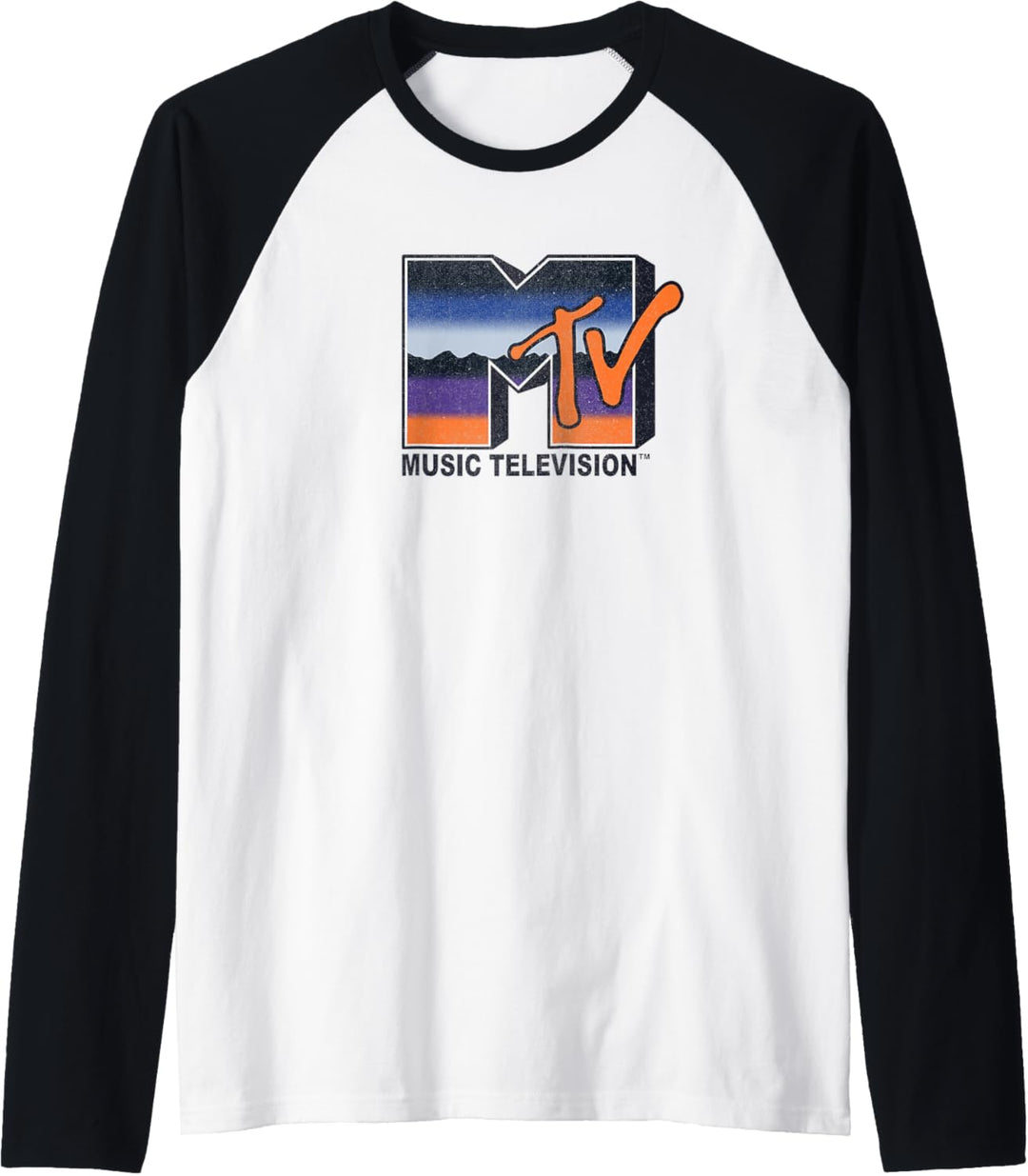MTV Desert Sunset Bold Logo Raglan