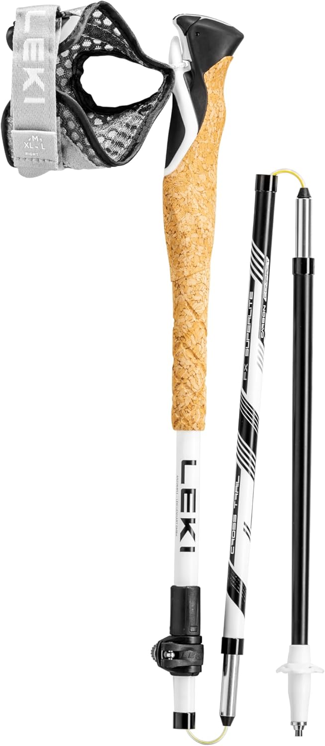 Leki Cross Trail FX Superlite compact Stöcke Taglia unica white-mint-black, Taglia unica white-mint-