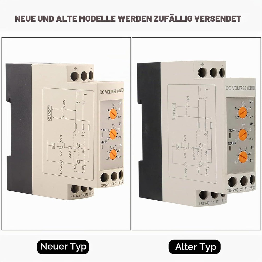 13V-17V 10V-14V Spannungsüberwachungsrelais DC 12V Überspannungs- und Unterspannungsschutzrelais 35m