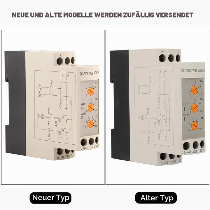 13V-17V 10V-14V Spannungsüberwachungsrelais DC 12V Überspannungs- und Unterspannungsschutzrelais 35m