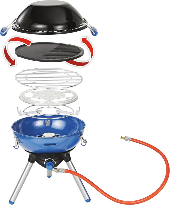 CAMPINGAZ Party Grill Modell 400 R - Komfortabler Partygrill mit Gasanschluss blau 45 x 15 x 15 cm,
