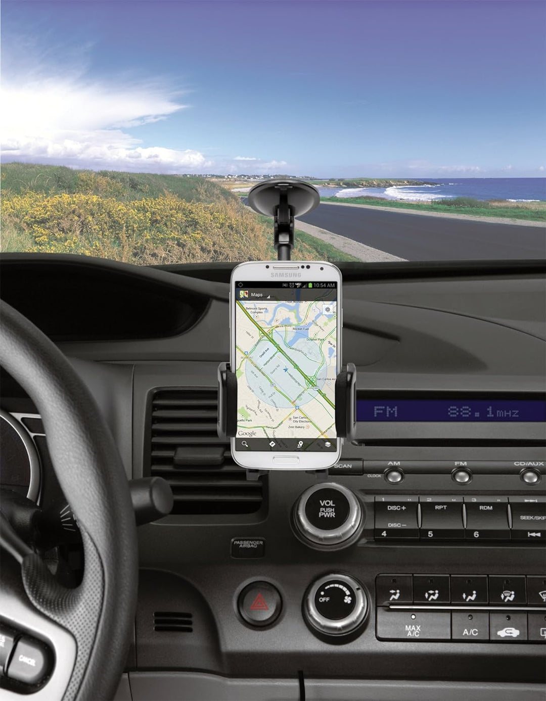 Kensington Universal Autohalterung für Smartphones an Windschutzscheibe und Lüftung, einschliesslich