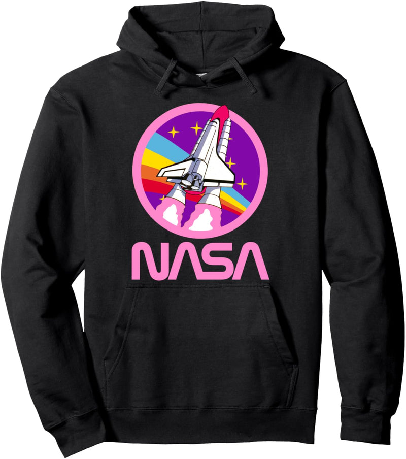 Offiziell NASA Rosa Regenbogenrakete Geschenk des Mädchens Pullover Hoodie