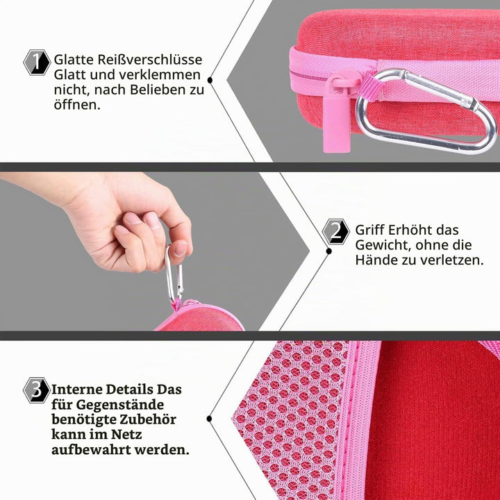 co2CREA Case Harte Reiseschutzhülle Etui Tasche für Logitech Pebble Mouse 2 M350s /M350 Pebble/Logit