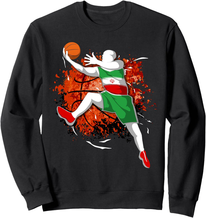 Iran Basketball Mannschaft - Iranische Nationalflagge Sport Sweatshirt