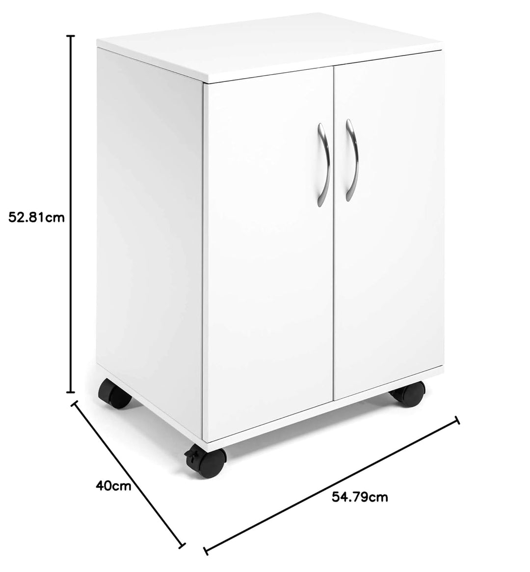 Durable Multifunktionswagen 74/53 geschlossen, weiss, 311502 Geschlossen Weiss, Geschlossen Weiss