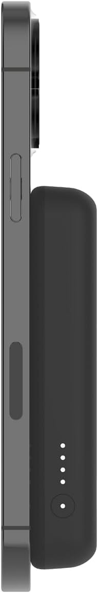 Belkin magnetische 5000-mAh-Powerbank, externer Handy-Akku, kompatibel mit MagSafe, mit Passthrough-