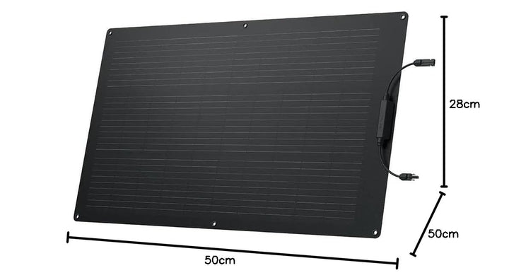 Ecoflow 100W Solar Panel Flexibles Monokristallines Solarpanel IP68 hocheffizient Solarmodul Solarze