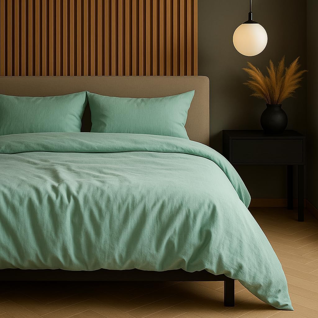 VEL VET HOME VelvetHome Deluxe Bettwäsche 155x220 Baumwolle Bettbezug 155x220 cm mit Kissenbezug 80x