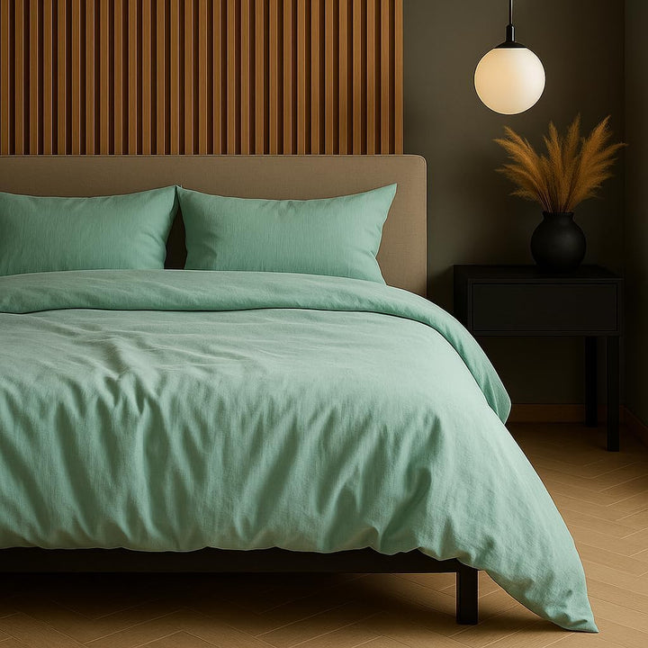 VEL VET HOME VelvetHome Deluxe Bettwäsche 155x220 Baumwolle Bettbezug 155x220 cm mit Kissenbezug 80x