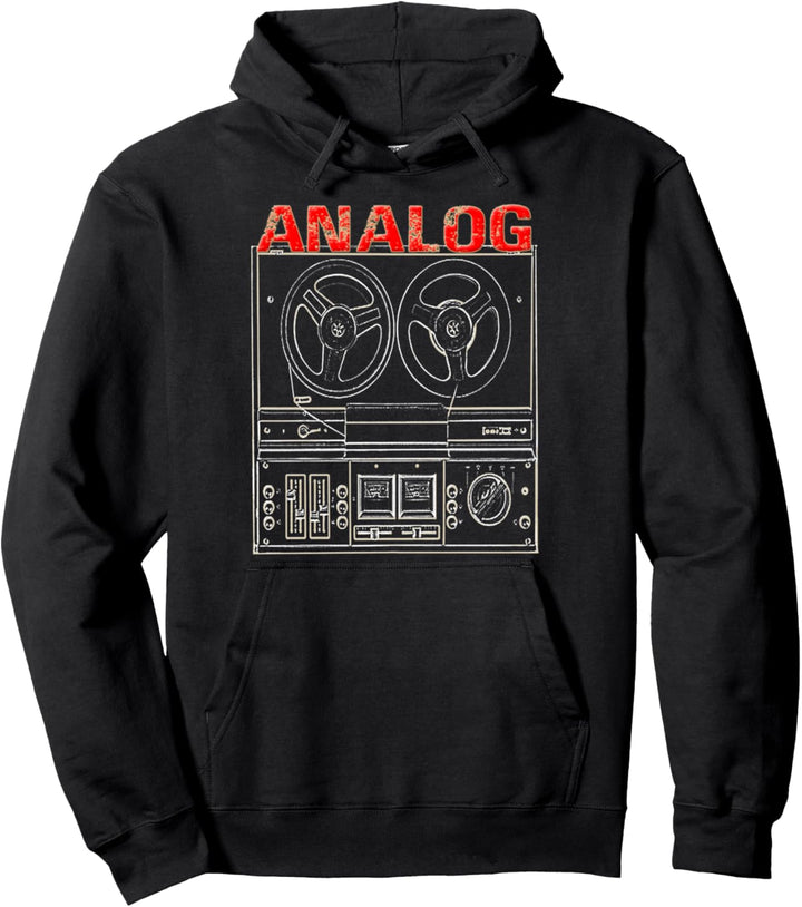 Analoge Tonbandmaschiene Tape Recorder Audio Technik Pullover Hoodie