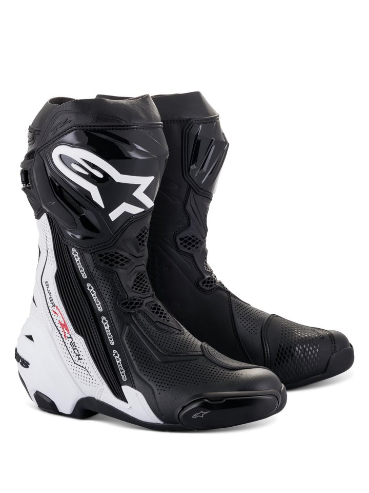 Alpinestars Herren Ridge V2Gummistiefel Large Schwarz Weiss, Large Schwarz Weiss