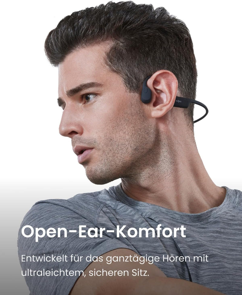 SHOKZ OpenRun SE Knochenschall Kopfhörer, Bone Conduction Bluetooth Kabellos Sport Kopfhörer, Open-E