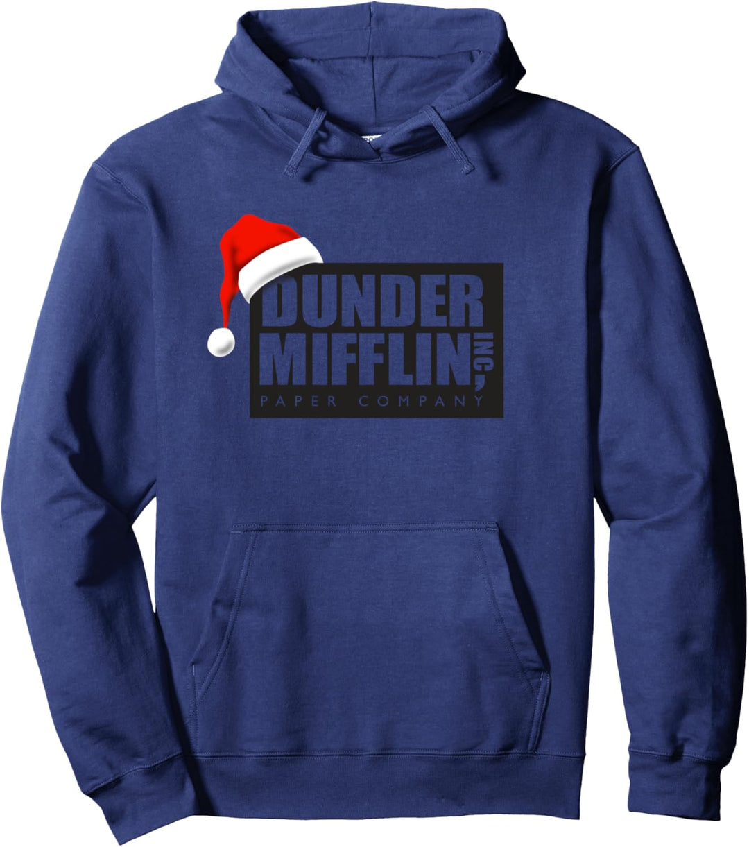 The Office Dunder Mifflin Santa Logo Pullover Hoodie