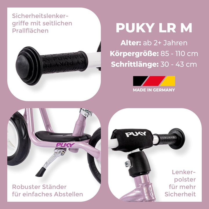 PUKY LR M | Laufrad ab 2 Jahre | sicheres, stylisches Laufrad | Lenker &amp; Sattel höhenverstellbar | m