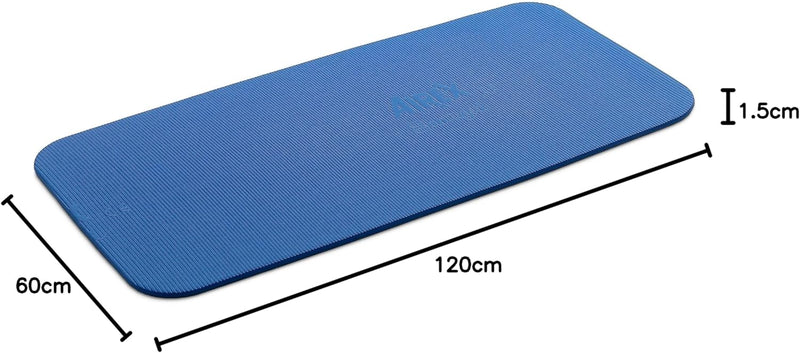 AIREX Fitness 120, Gymnastikmatte, blau, ca. 120 x 60 x 1,5 cm