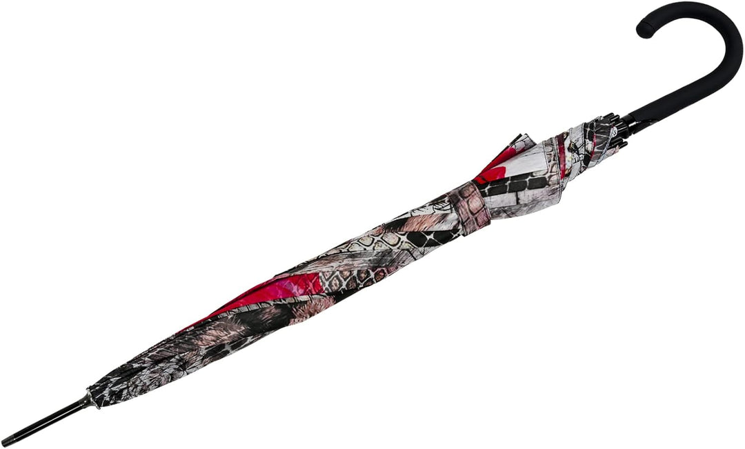 Doppler Damen Regenschirm Serpent - Taschenschirm Auf-Zu-Automatik, Serpent