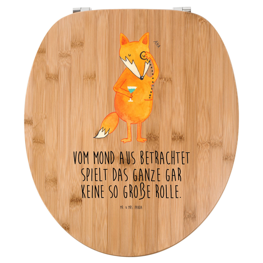 Mr. &amp; Mrs. Panda Motiv WC Sitz Fuchs Lord - Geschenk, Klobrille, Monokel, Liebeskummer Geschenk, Klo